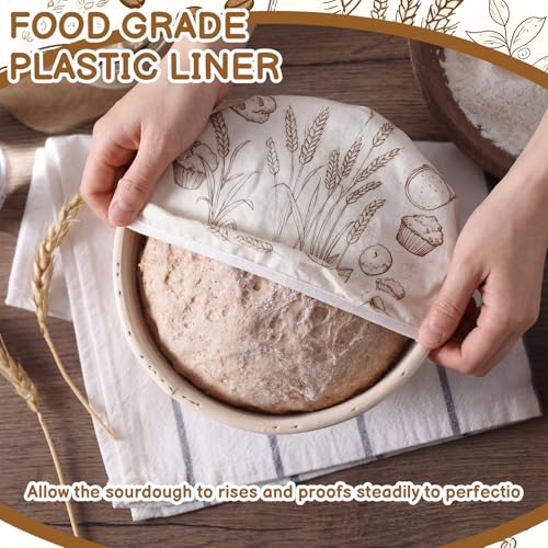 Yiyiring 6 Pack Reusable Bowl Covers for Bread Proofing,Farmhouse by Yiyiring - Used condition - Image 3