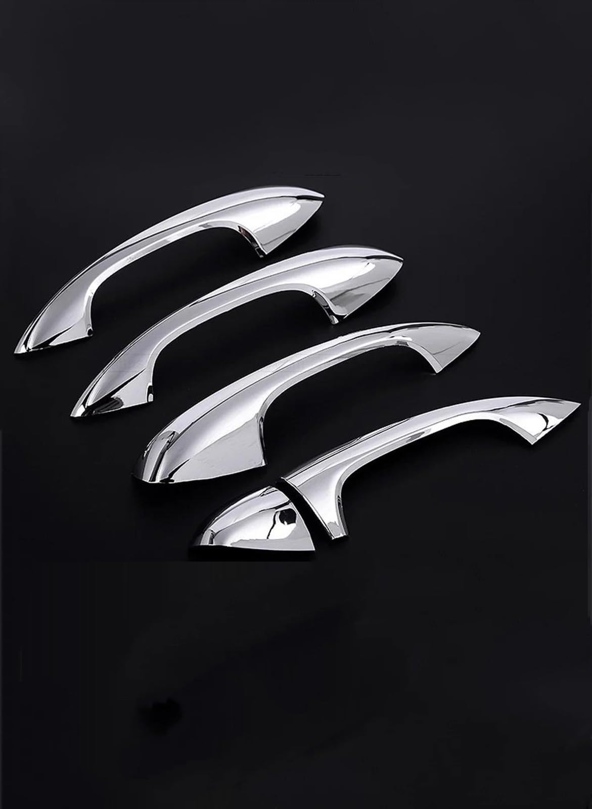 NOHEEU Car Exterior Door Handle Cover Trim Sticker Overlays Styling for Benz A B C E GLC CLA GLE GLS GLB Class W177 W247(Chrome)