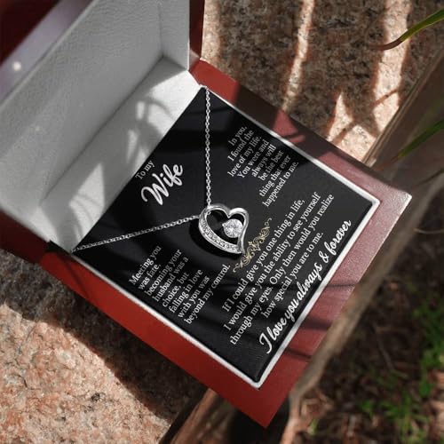 To My Wife Necklace From Husband - Heartfelt Soulmate Gift For Her Birthday or Christmas3