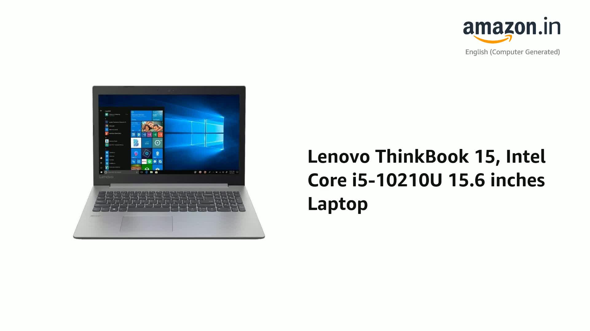 Amazon.in: Buy Lenovo ThinkBook 15, Intel Core i5-10210U 15.6