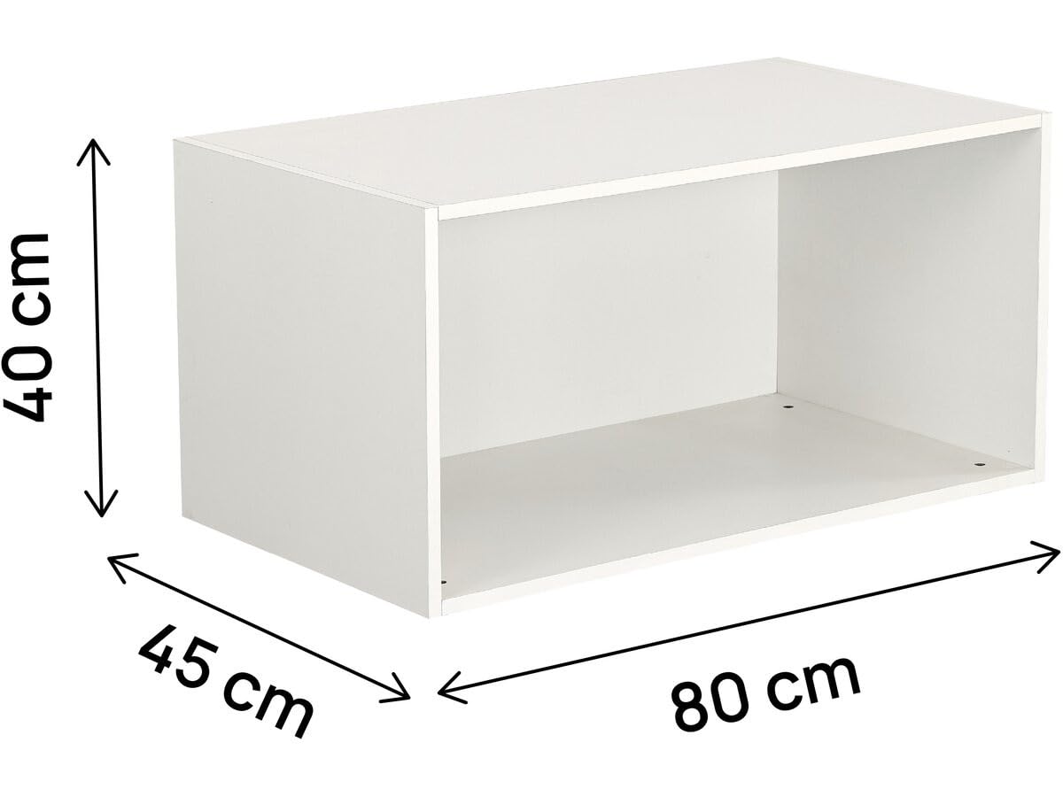 Habitat et Jardin Module de surélévation de Dressing en Bois Opéra - 80 x 45 x 40 cm - Blanc