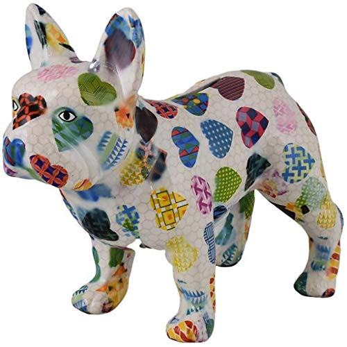 Pomme Pidou salvadanaio Decorativo Francese Bulldog Jack | M | Ceramica, Ceramica, Beezzy Hearts Sheerwhite