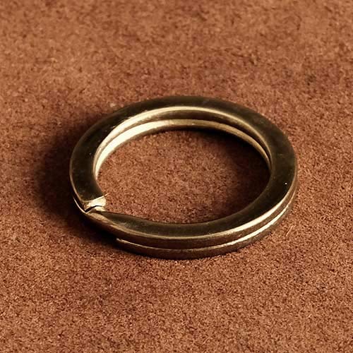 Amazon.co.jp: 3個セット 真鍮製 平押し二重リング（直径28mm