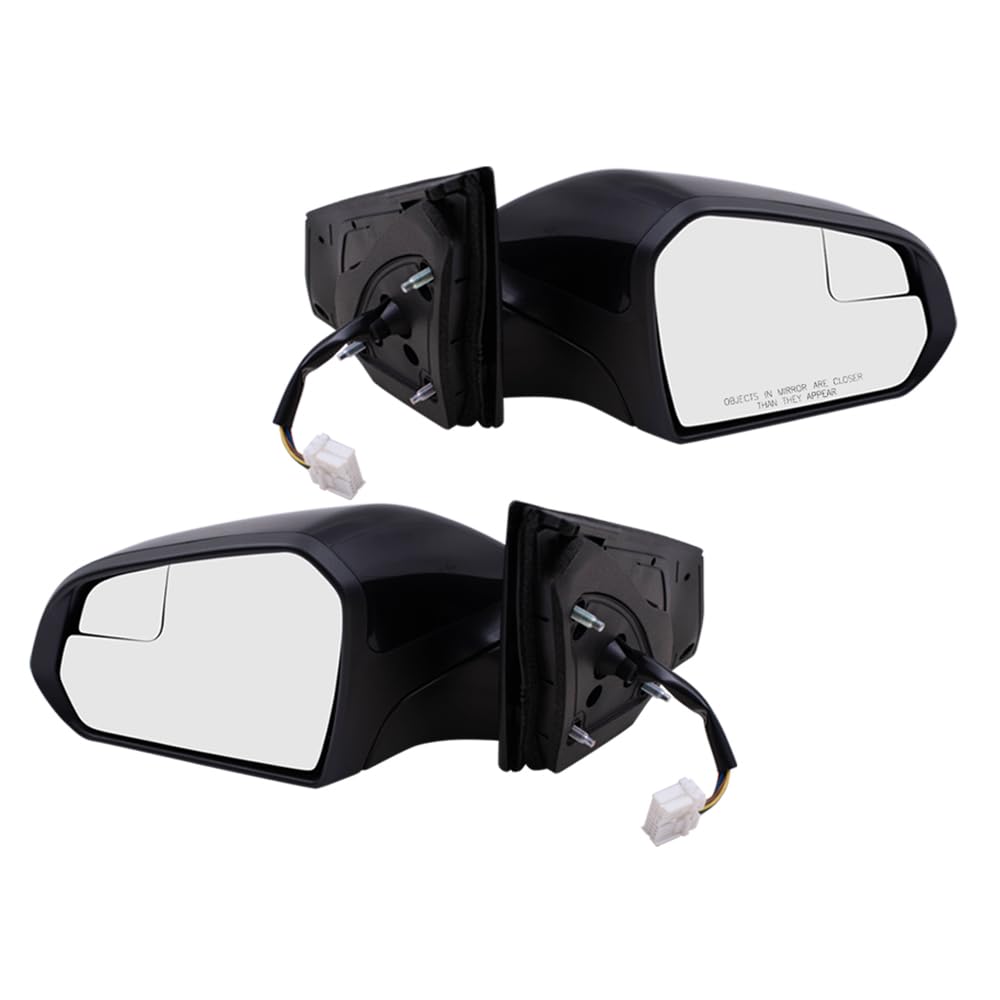 Brock Driver Side Left Power Mirror - Paint To Match Black With Heat, Fits 2006-2010 Hyundai Sonata