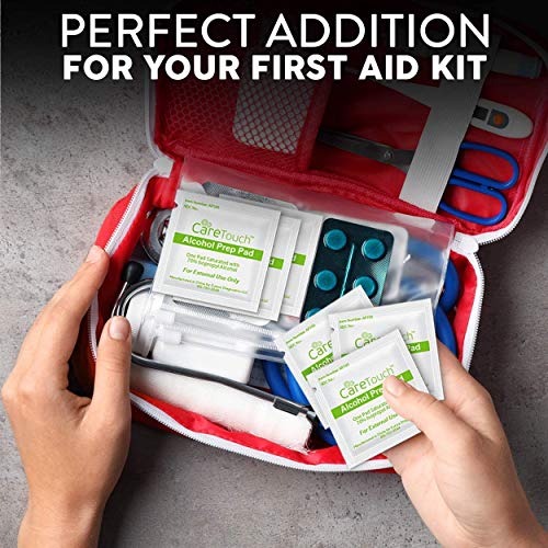 Care-Touch-Alcohol-Wipes-Individually-Wrapped-Alcohol-Prep-Pads-with-70-Isopropyl-Alcohol-Great-for-Medical-First-Aid-Kits-Sterile-Antiseptic-2-Ply-Rubbing-Alcohol-Pads-100-Count
