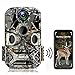 Produktbild WiMiUS H8 WLAN Wildkamera 24MP 1296P Video WiFi Wildkamera mit Bewegungsmelder Nachtsicht, 120° Weitwinkel IP66 Wasserdicht Wildtierkamera, Überwachungskamera für Jagd und Heimsicherheit