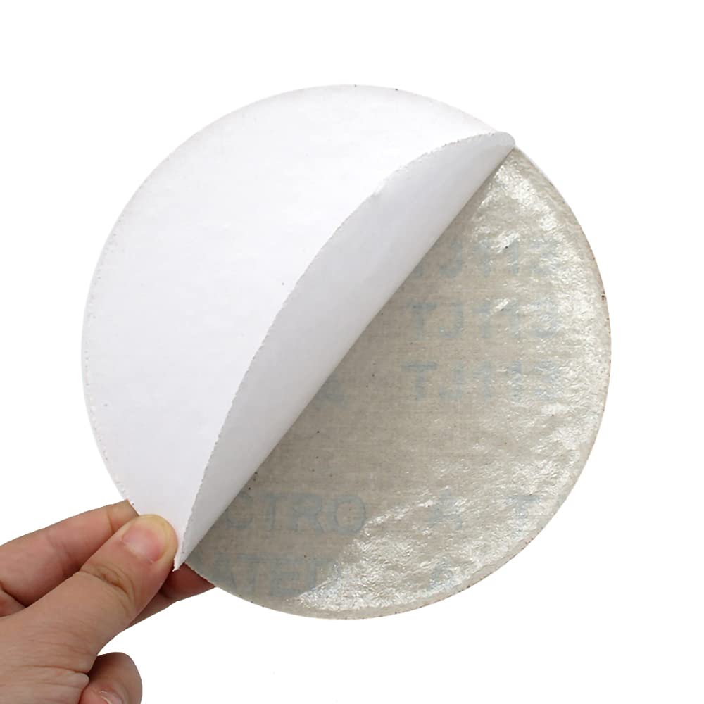 5" Dischi abrasivi autoadesivi da 125 mm, grana 80-2000, carta vetrata per platorello con colla, 100 pezzi, grana 320