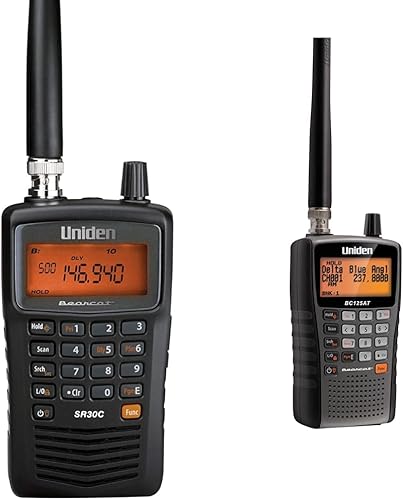 Vista 8 de Uniden Bearcat SR30C, escáner de mano compacto de 500 canales, captura de RF Close Call, búsqueda turbo, programable por PC, NASCAR, carreras