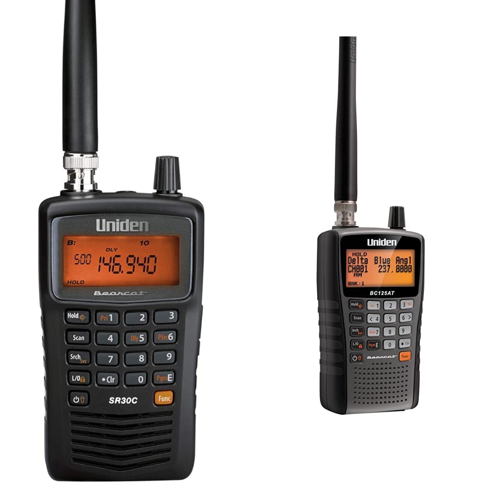 Photo 1 of Uniden Bearcat SR30C, 500-Channel Compact Handheld Scanner, Close Call RF Capture & Bearcat BC125AT Handheld Scanner, 500-Alpha-Tagged Channels, Close Call Technology, PC Programable Radio Scanner + Handheld Scanner