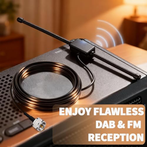 Bingfu DAB FM Radio Antenna FM Dipole Aerial with 3Meter Extension Cable for Indoor Bose Wave Music System DAB Radio Home Stereo Receiver AV Audio Vedio Home Theater Receiver - Image 6