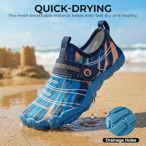Image of SEEKWAY Barefoot Water Shoes for Kids - Wide Toe Box and Quick-Dry Sand Shoes Toddler for Hiking Swim Beach Pool Kayak Sport Accessories, Camping Essentials Must-Haves for Boys Girls Sizes