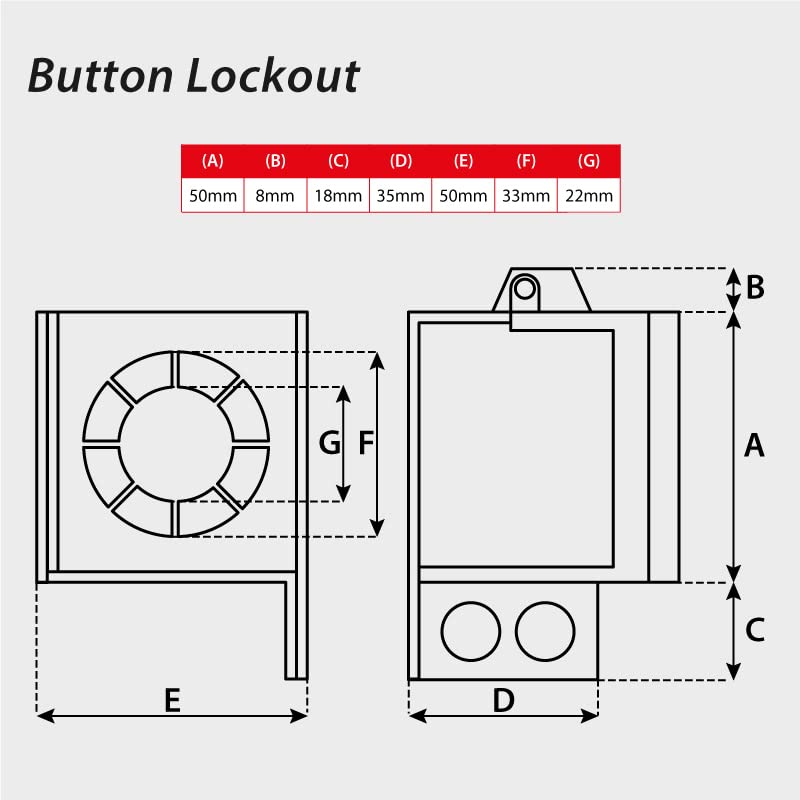 Lockout Tagout Button Lockout – BigaMart