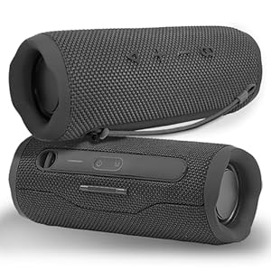 SANTANA BY CARLOS SANTANA Energia Bluetooth Speaker- Dual 5W Speakers, Impact Resistant, IPX5 Waterproof, Up to 20 Hours Battery Life, Pairable for Massive Sound Experience – Black