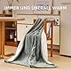 JET’S HOME Heizdecke 130x180cm - Wärmedecke Heizdecke mit Abschaltautomatik Einstellbarer Timer 10 Stunden 6 Heizstufen - Wärmedecke Maschinenwaschbar Überhitzungsschutz (Grau)