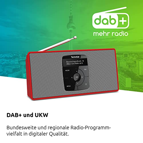 TechniSat DIGITRADIO 2 S - Tragbares DAB Stereo-Radio mit Akku (DAB+, UKW, Bluetooth Audiostreaming, OLED Display… - Image 5