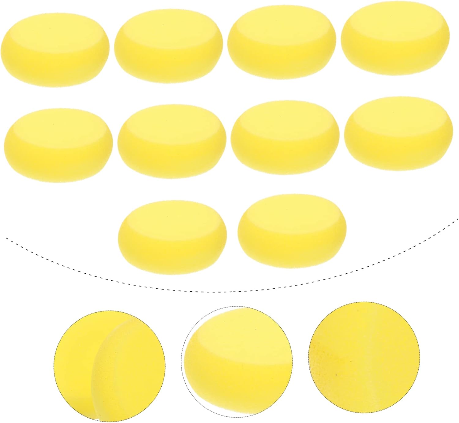 10Pcs Round Painting Sponge for DIY Brushes and Sponges for Creative Play Homes Kindergartens and Amusement Parks
