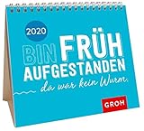 Bin früh aufgestanden. Da war kein Wurm 2020: Mini-Monatskalender