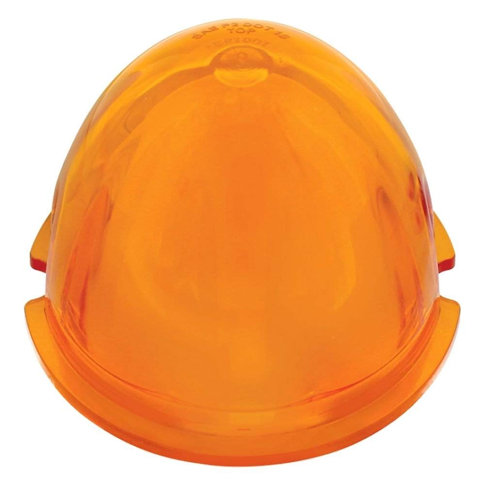 United Pacific36658B 9 LED Dual Function GloLight Watermelon Cab/Auxiliary Light - Amber LED/Amber Lens (Bulk)