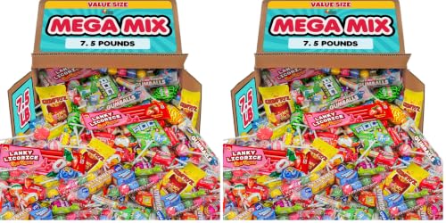Image of Bulk Candy Assortment - 7.5 Pounds - Candy Variety Pack - Candies Individually Wrapped (Pack of 2)