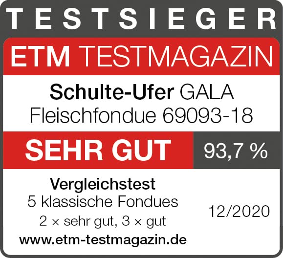 Fondue Bourguignonne Schulte-Ufer 18 cm avec diffusion thermique
