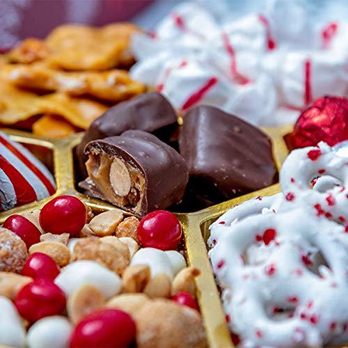 BONNIE AND POP Christmas Gift Basket - Holiday Gifts - Chocolate & Nut Gift Box, Assortment Tray - Birthday, Sympathy, Get Well, Men, Women & Families