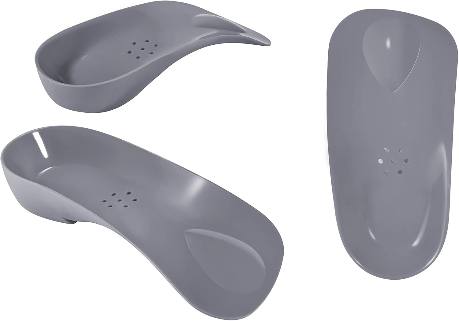 3/4 Original High Arch Inserts Firm Orthotics for Plantar Fasciitis Flat Feet Over-Pronation, Comfort Metatarsal Pad Support Insoles Relief Heel Spur Pain - Image 4