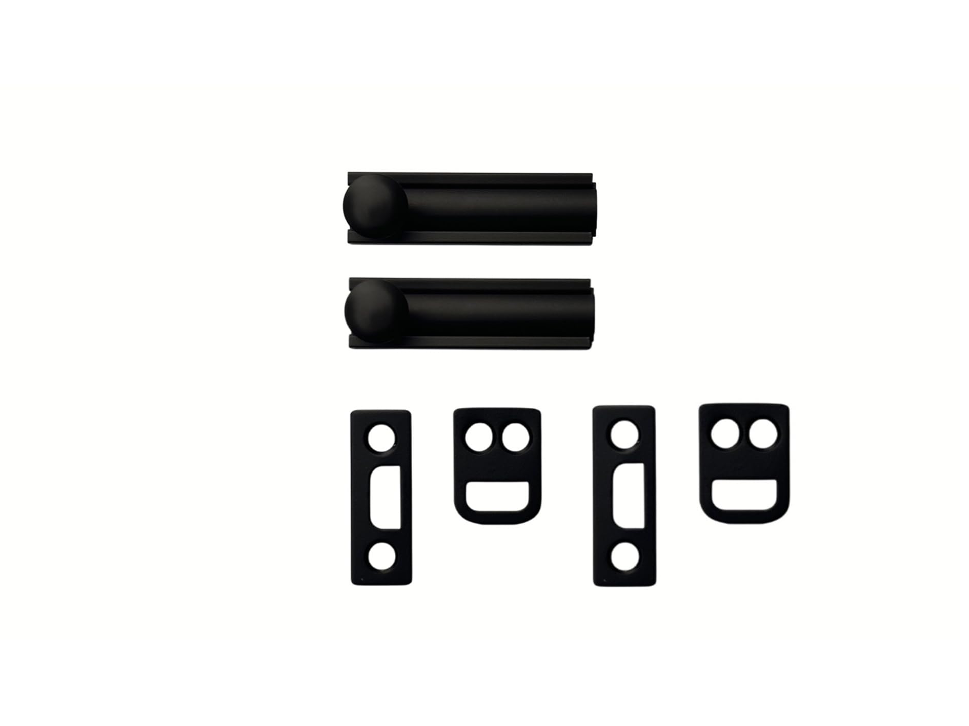 Solid Brass Surface Bolts - 3" Matte Black -30