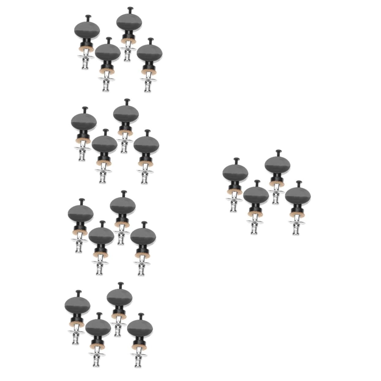 GOOHOCHY 5sets Ukulele Tuning Pegs String Pegs for Ukulele Metal Plastic Tuning Set 4pcs*5