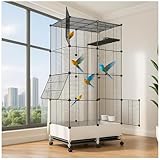 69in Large Forged Steel Birdcage, Comes with Bird...