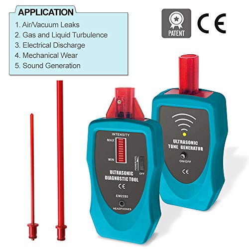 Allsun Pro Ultrasonic Leak Detector Kit,Electronic Stethoscope Ultrasonic Sound Detectors Refrigerant thumb #2