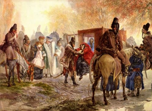 Toile les hussards détiennent une famille polonaise Menzel pour grand bureau