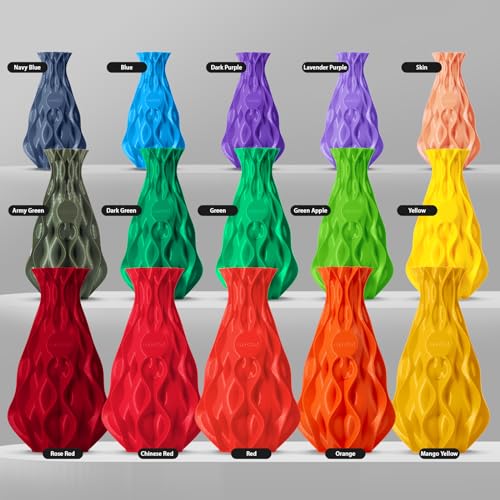 Image of ERYONE PLA Filament 3D Printer PLA Filament 1.75mm + /- 0.03mm, PLA Filament 1KG Cardboard Spool(2.2LBS), Red