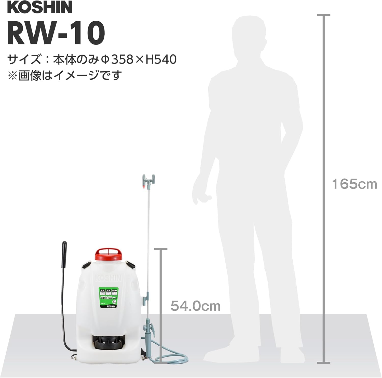 Amazon.co.jp: 背負い式手動噴霧器 グランドマスター RW-10, タンク