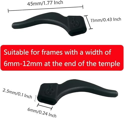 Miniatura 9 de YINGFENG 16 pares de soportes antideslizantes de silicona para gafas, soporte para lentes, agarre de silicona de alta calidad, se adapta a la