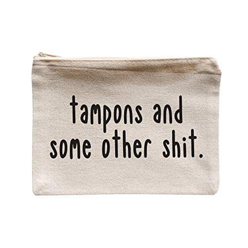 Tampons and Some Other Sh*t Large Zipper Canvas Feminine