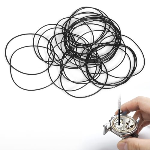 MBAIYO 210 Pcs O Ring Watch Gasket Kit, 18 Sizes Rubber Sealing Ring Kit for Watch Back Cover Repair, 0.5/0.6 16-30mm Diameter Seal Gaskets - Thumbnail 7
