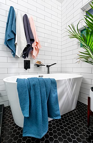 Simpli-Magic 79451 Popcorn Textured Bath Towels Set, 2 Bath Towels, 2 Hand Towels, 2 Washcloths, 6 Pieces, Gray #TOP1