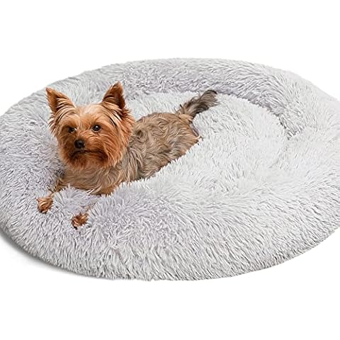 Wolkenglück Flauschiges Hundebett rund Ø 80cm Cover
