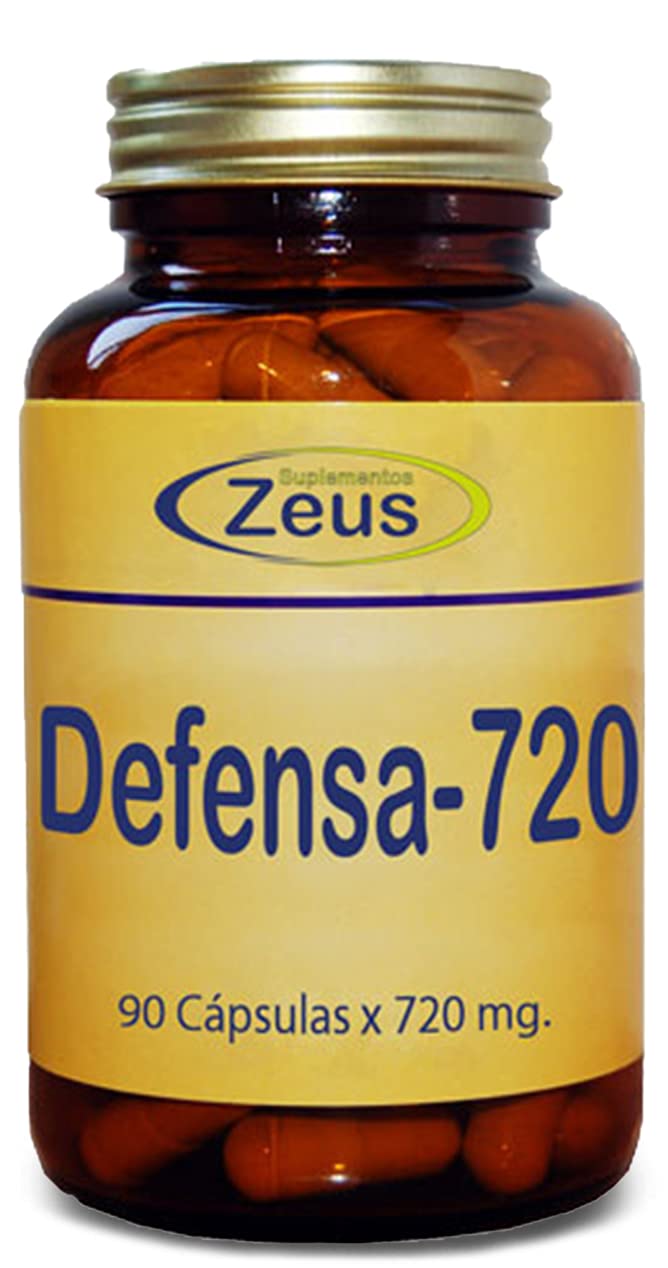 DEFENSA-720 | Contribuye al normal funcionamiento del sistema inmunitario | Complemento Alimenticio a base de Calostro bovino y Hongos | 90 Cápsulas Vegetales