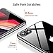 TORRAS Crystal Clear for iPhone 7 8 SE Case, [Anti-Yellowing][Military-Grade Protection], Slim Transparent Anti-Scratch Back, Soft Bumper, Non-Slip Protective Phone Cover, Clear Black