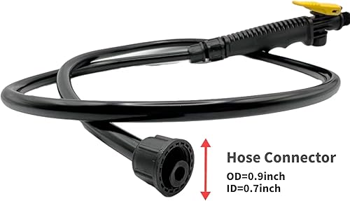 Miniatura 4 de Varita rociadora de repuesto para Ryobi, varita rociadora de acero inoxidable con boquilla ajustable, varita de gatillo y manguera para rociador