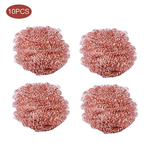 Image of Fafeicy 10Pcs Soldering Iron Tip Cleaning Wire, Brass Cleaning Wire Solder Tip Wire Cleaner Brass Steel Alloy for Cleaning Soldering Irons and Tips