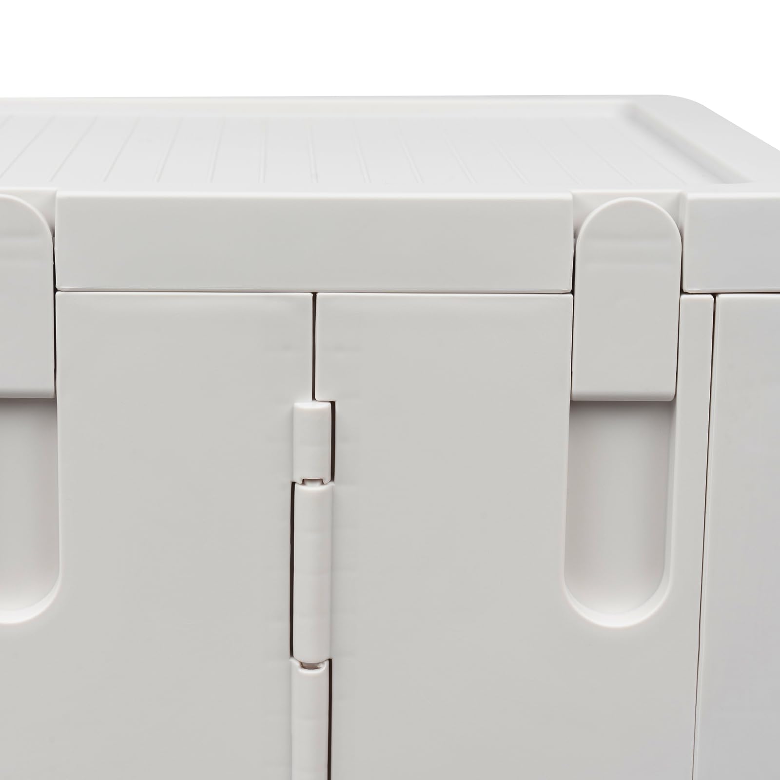 Scatola portaoggetti fino a 40 kg, 3 ripiani, 24,5 x 28,5 x 126 cm | Porta magnetica trasparente, scatola pieghevole in plastica con ruote girevoli a 360°, contenitore portaoggetti per soggiorno