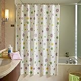 Material:PEVA. Cortina de ducha Jungen, de PEVA, impermeable con lunares decorativos. Medidas: 80 cm x 180 cm., colorido, 80*180CM
