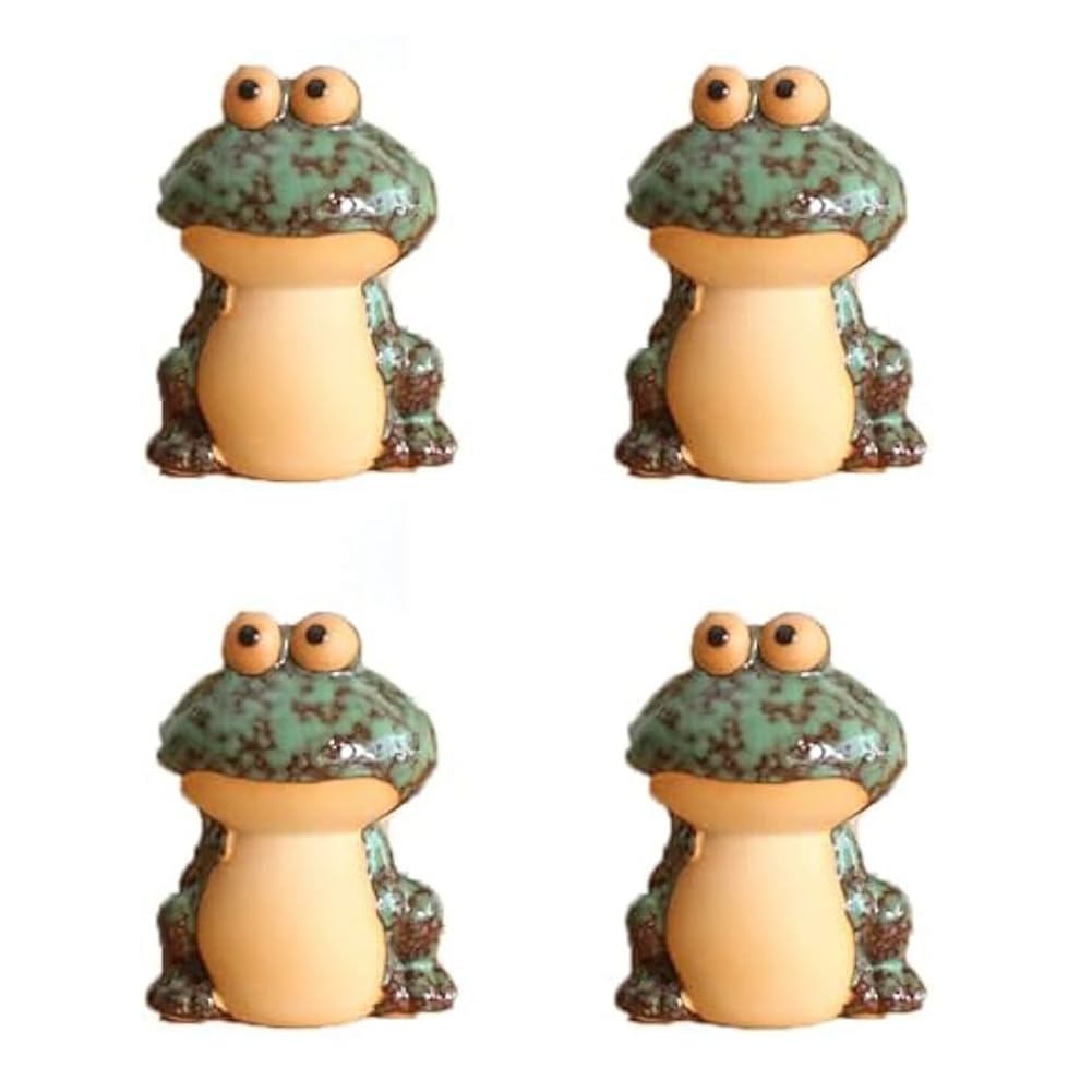 Trisoye 4PCS Frog Toilet Bolt Caps,Frog Toilet Bolt Covers,Toilet Bolt Covers,Frog Ceramic Toilet Bolt Covers,Toilet Bolt Caps