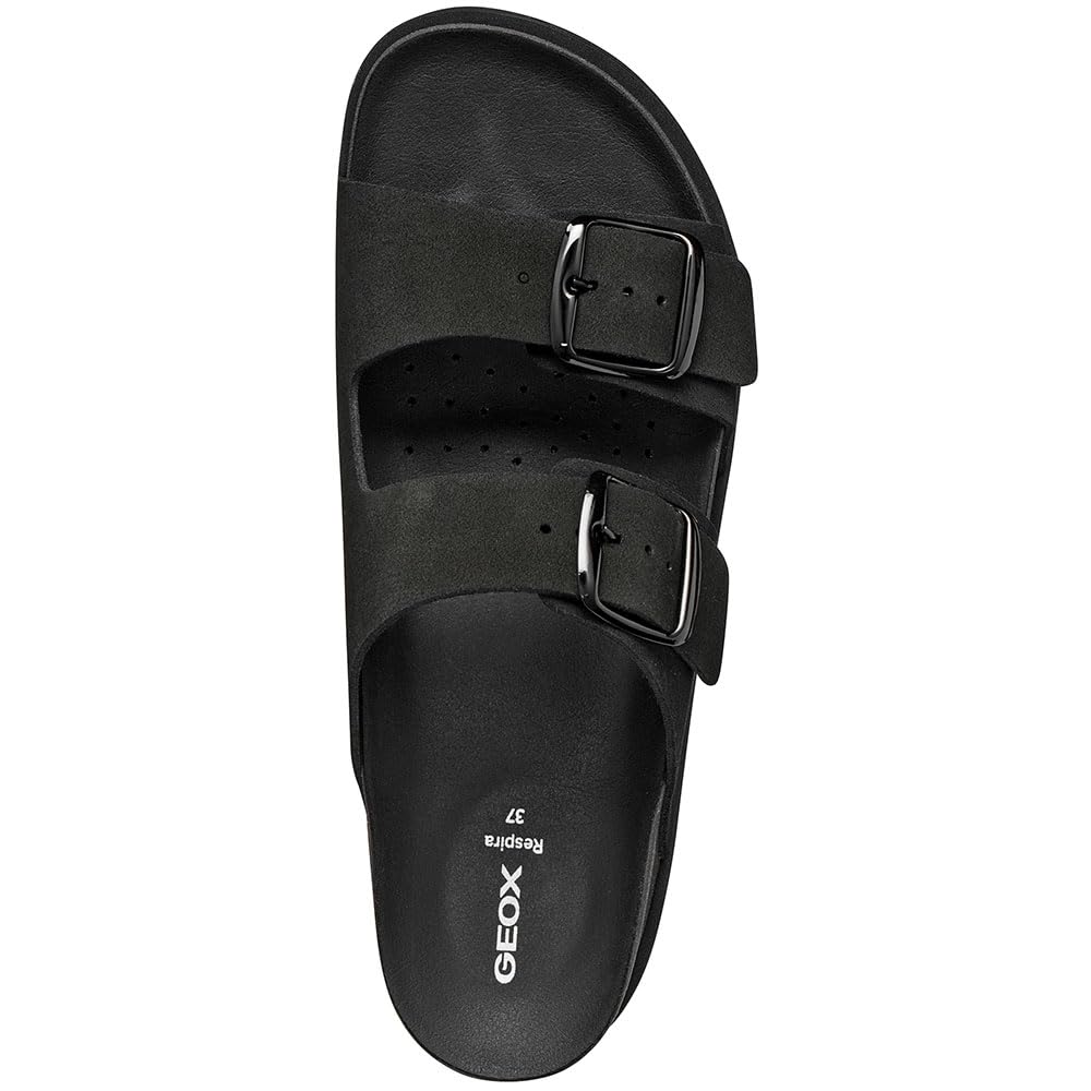 Geox D Sandybett High A, Sandalia Plana Mujer