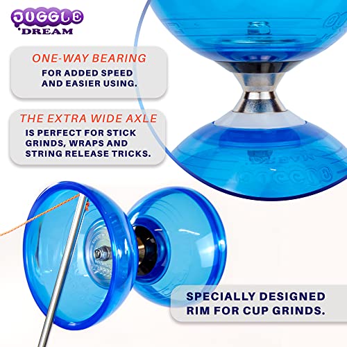 Juggle Dream Cyclone Quartz Diabolo Set - Image 4