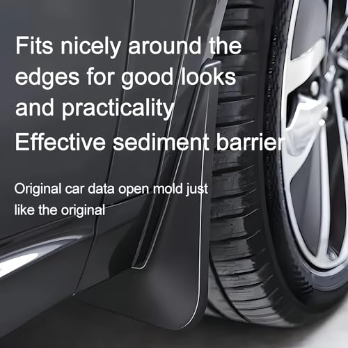 Garde-boue pour Tesla Model Y 2021-2024 | Kit de 4 pièces noires - 3