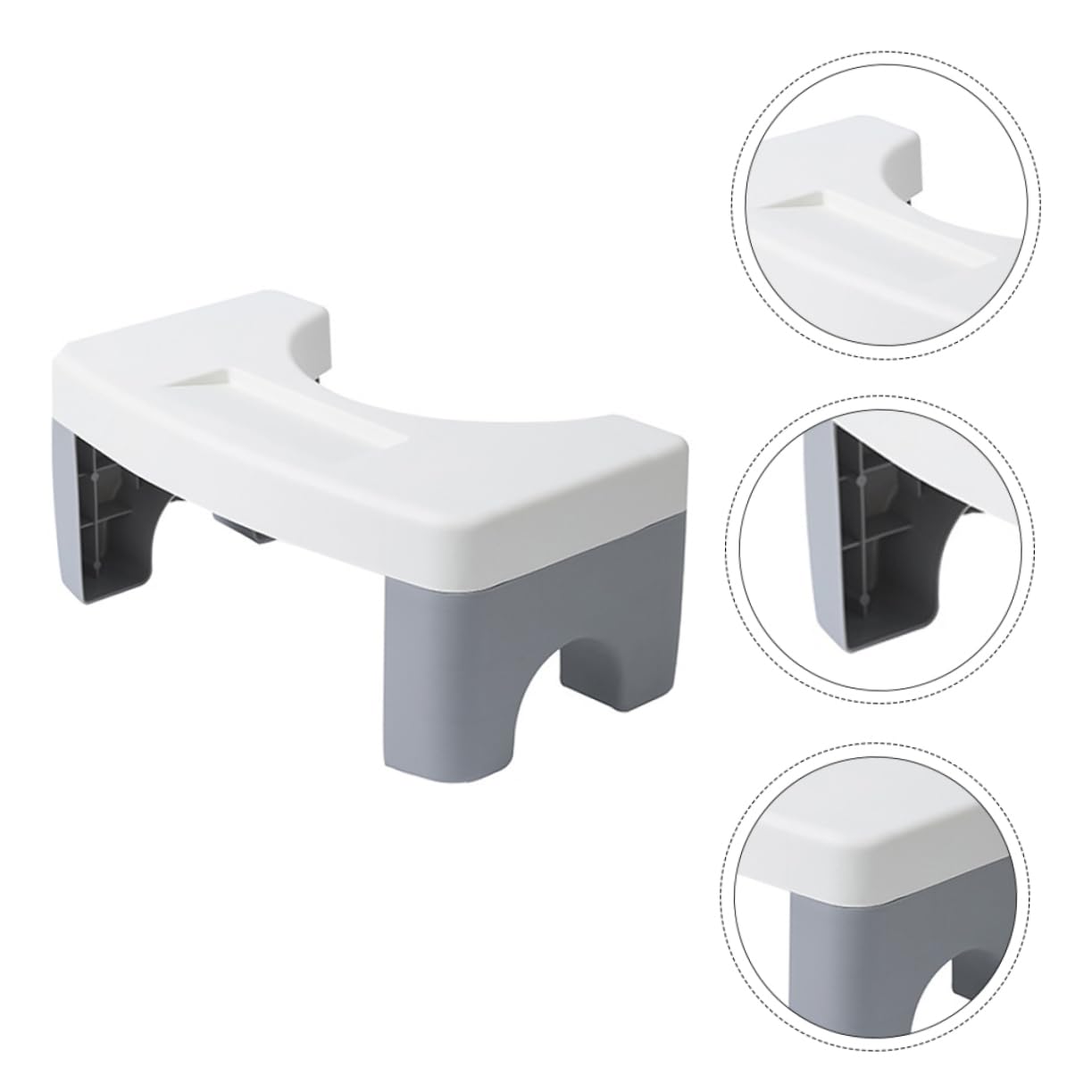 OUNONA 1Pc Thick Toilet Seat Step Stool for Compact and Lightweight Bathroom Footstool Sturdy Design for Toilet Training for Home Use