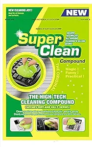 Magic Gel Cleaner for Car Interior Dust Cleaner for Keyboard Computer Laptop Home & Office Window Grill Electronics Cleaning Gel (Green) (Pack of 1)